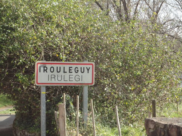 Entering Irouleguy.