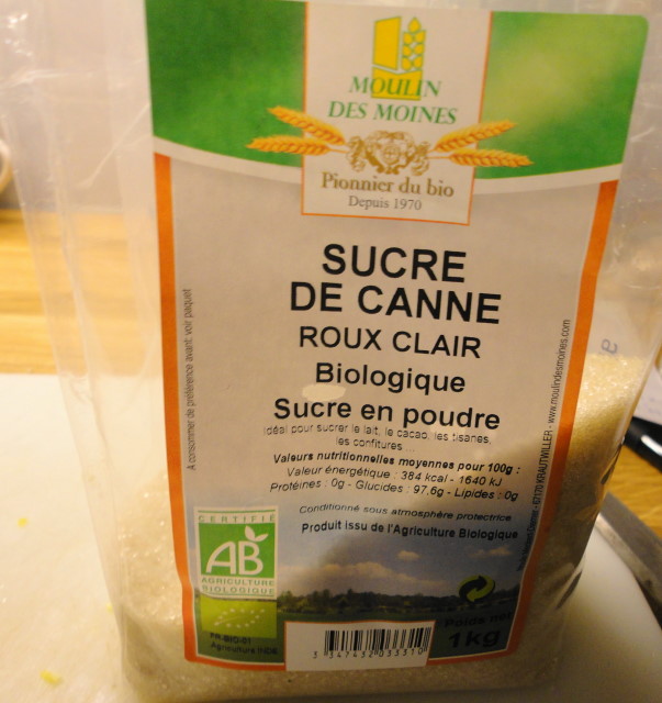Organic sugar...it gives off a lot of foam during boiling but the flavor is good, less "hot" than regular white sugar.