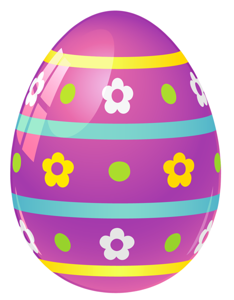 Purple_Easter_Egg_with_Flowers_PNG_Picture