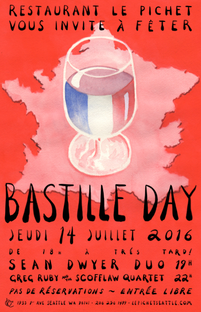 Bastille Day 2016 at Le Pichet
